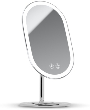Fancii Vera Rechargeable Vanity Mirror With 3 Led Light Settings In Silver
