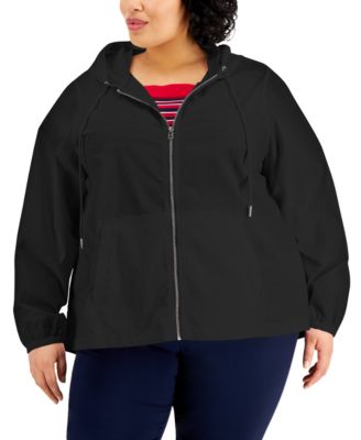 karen scott fleece jacket plus size