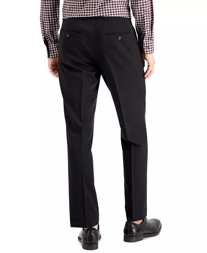 Men's Modern-Fit Stretch Solid Resolution Pants - thumbnail 5