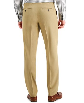 Perry Ellis Portfolio Men's Modern-Fit Stretch Solid Resolution Pants ...