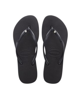 Women's Slim Swarovski Crystal II Flip Flop Sandals