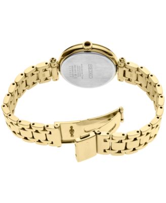 Seiko Women's Diamond (1/8 ct. t.w.) Gold-Tone Stainless