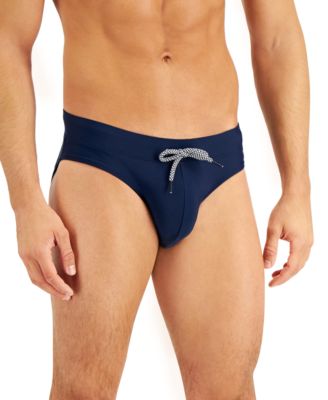 INC Men s Regular Fit Solid Swim Briefs Created for Macy s Macy s