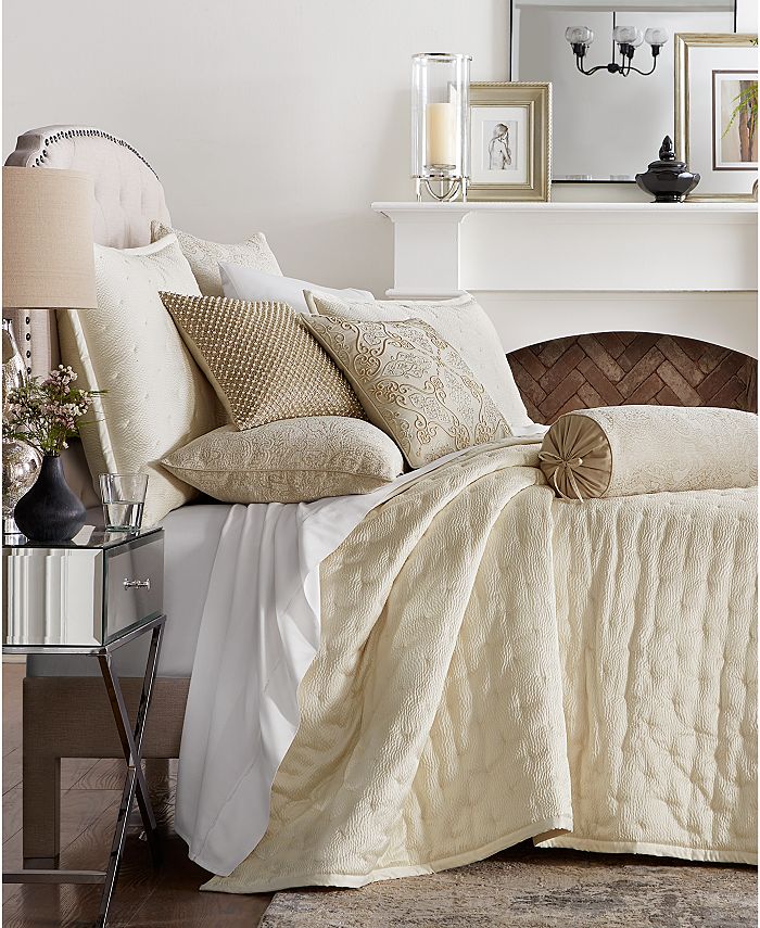 Hotel Collection Engraved Paisley Coverlet, King, Created for Macy's