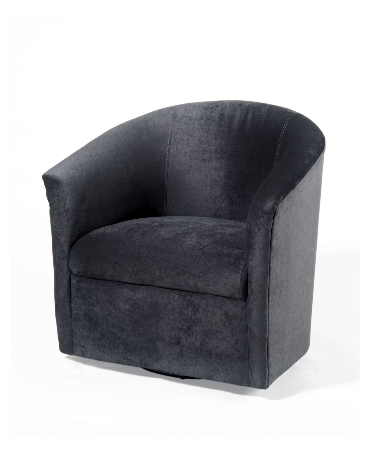 Comfort Pointe Elizabeth Swivel Chair In Dark Gray