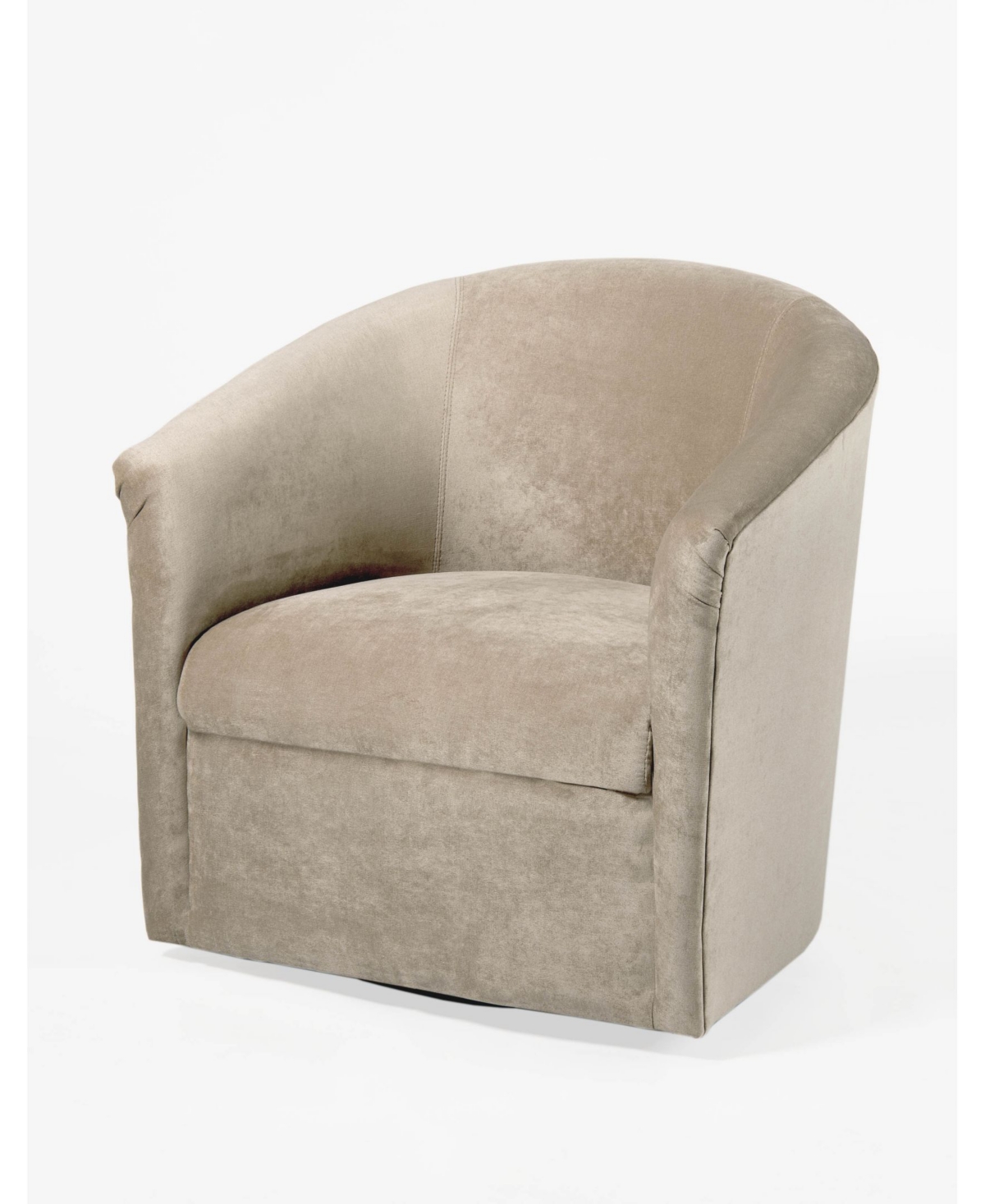 Comfort Pointe Elizabeth Swivel Chair In Light Beige