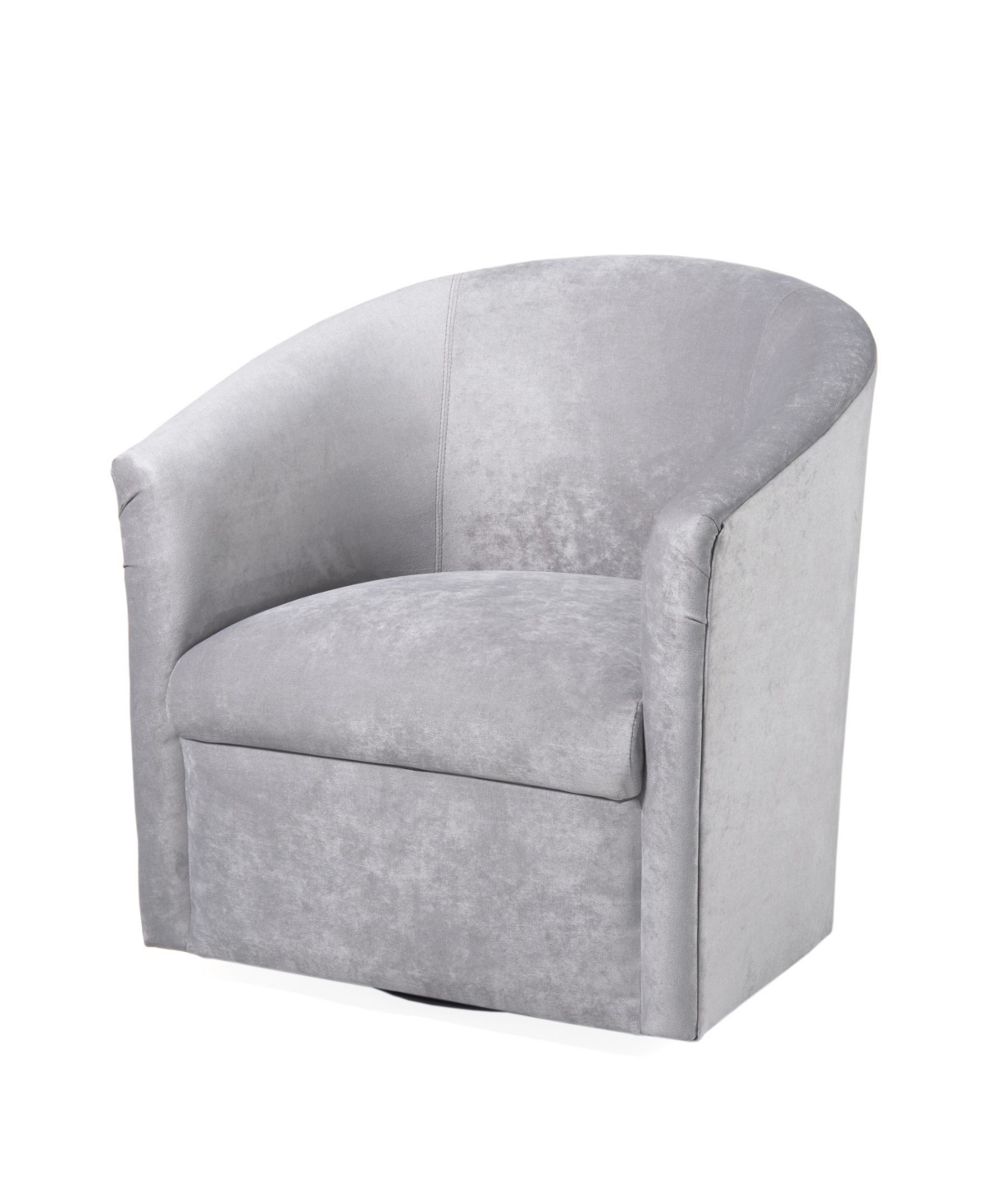 Comfort Pointe Elizabeth Swivel Chair In Silver-tone