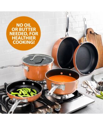 StackMaster 10-Piece Nonstick Ceramic Coating Cookware Set