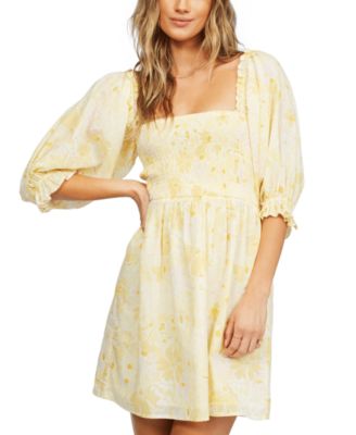 billabong puff sleeve dress