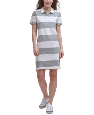 Tommy Hilfiger Rugby-Stripe Polo Dress