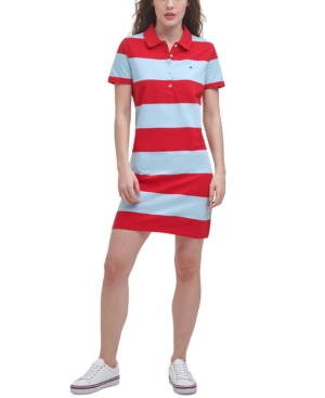 Tommy Hilfiger Rugby-Stripe Polo Dress