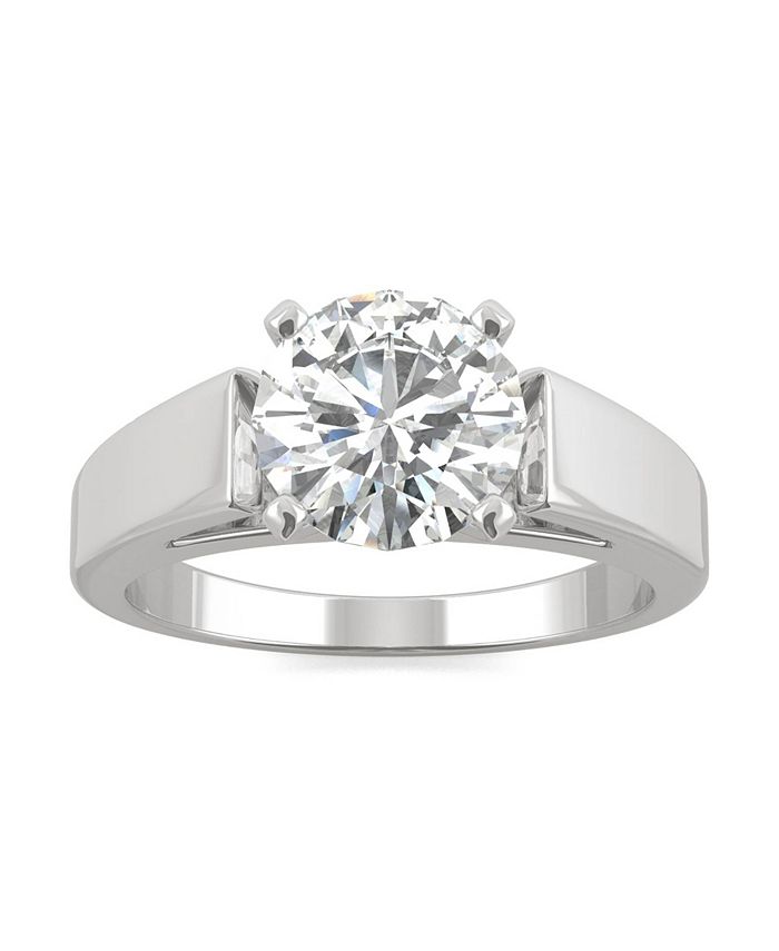 Charles & Colvard - Moissanite Solitaire Ring 1-9/10 ct. t.w. Diamond Equivalent in 14k White Gold