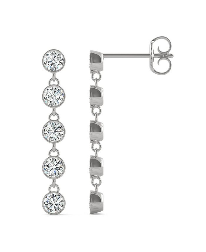 Macys cheap moissanite earrings