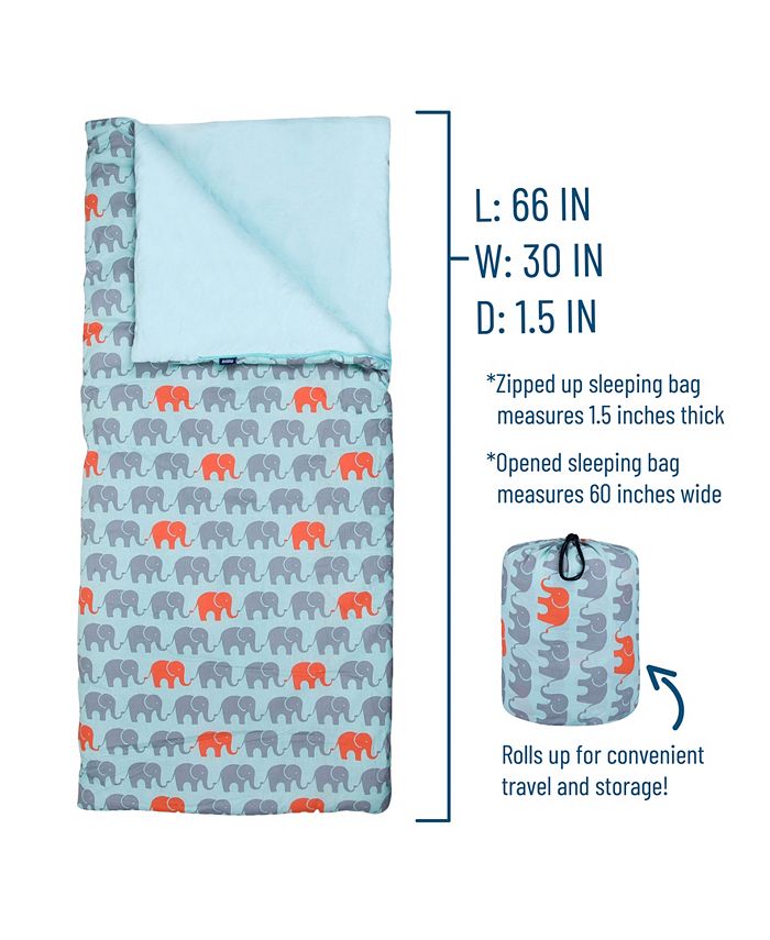 Wildkin Elephants Original Sleeping Bag Macy's
