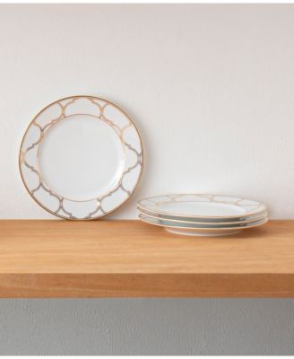 Eternal Palace Gold Set of 4 Bread Butter/Appetizer Plates, 6-1/2"