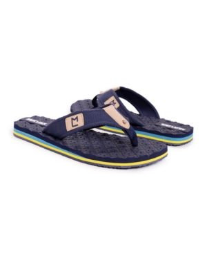 Muk Luks Men's Chill Out Thong Men's Shoes In Navy