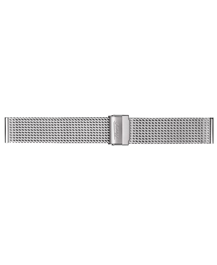 Tissot - Men's Swiss Automatic Heritage Visodate Powermatic 80 Stainless Steel Mesh Bracelet Watch 42mm