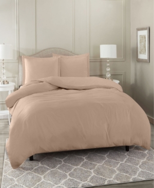 Nestl Bedding Neslt Super Soft Double Brushed Microfiber 3 Pc. Duvet Cover Set, Queen In Taupe