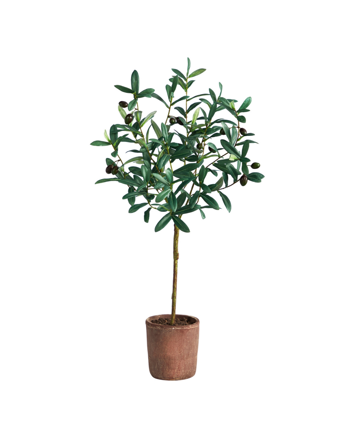 Shop Nearly Natural 31" Olive Artificial Tree In Green
