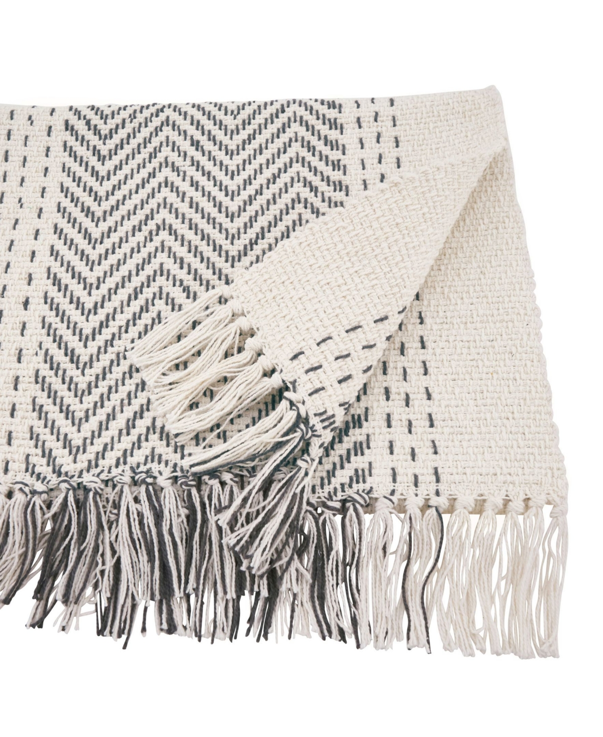 Saro Lifestyle Table Runner with Kantha Stitch Design, 90" x 16"