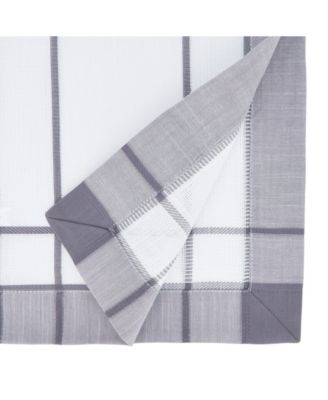 Long Table Runner with Banded Border Design, 120" x 16"