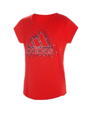 adidas Big Girls Short Sleeve Scoop Neck T-shirt