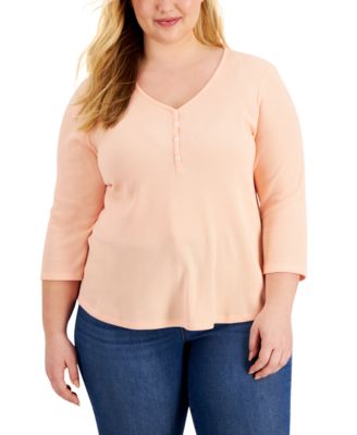 macys plus size tops clearance