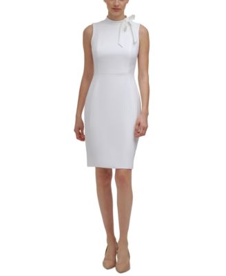 calvin klein bow neck dress