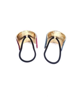 Velvet Coated Ponytail Cuff, Set of 2