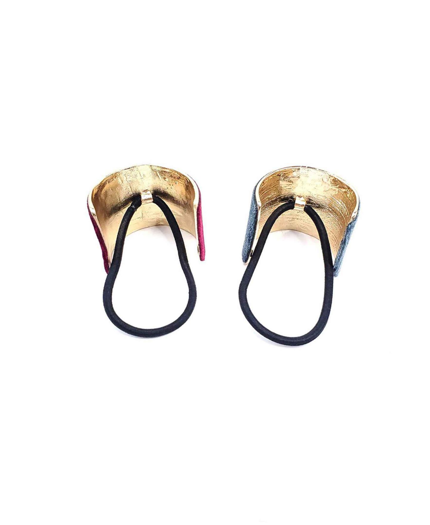 Женские браслеты Soho Style Velvet Coated Ponytail, Set of 2 — фото 2
