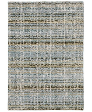 Jhb Design Atlas Shades 6'7" X 9'6" Area Rug In Blue