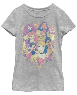 Big Girls Disney Princesses Princess Shield Short Sleeve T-shirt