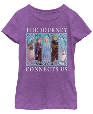 Big Girls Frozen 2 Box Up Group Short Sleeve T-shirt