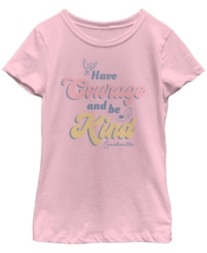 Big Girls Disney Princesses Courage and Kindness Short Sleeve T-shirt