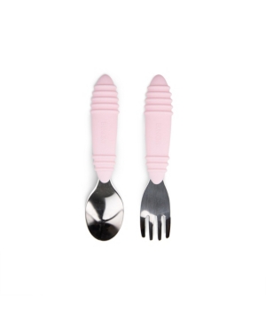 Bumkins Toddler Spoon And Fork In Pink