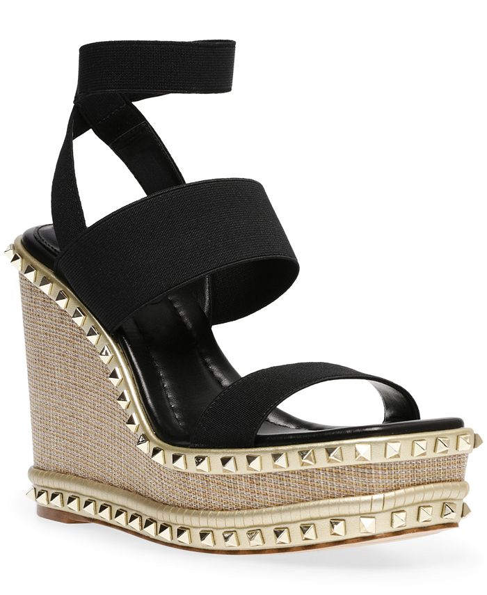 Tibio Experto matiz Steve Madden Women's Larkin Studded Platform Wedge Sandals & Reviews -  Sandals - Shoes - Macy's