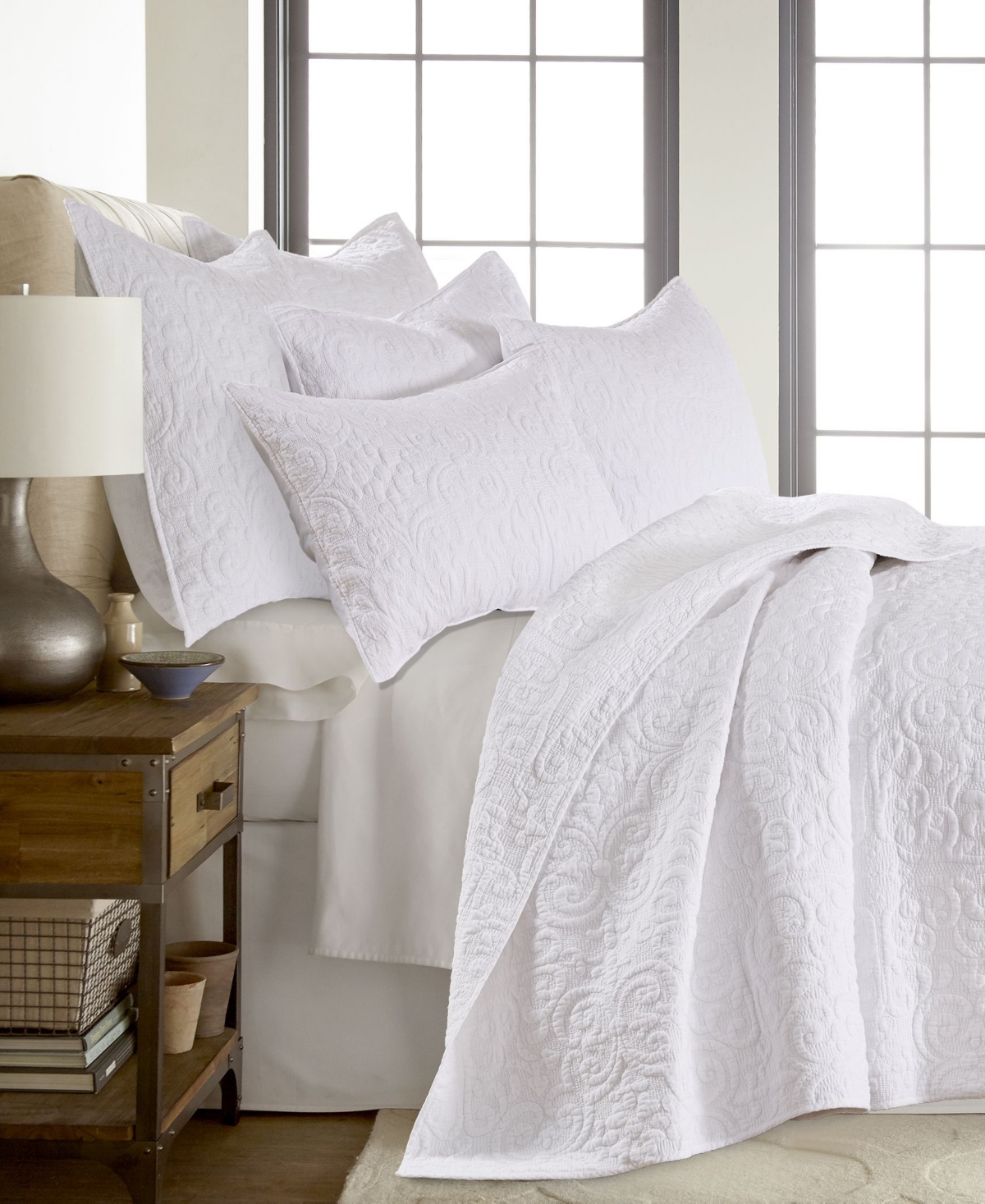 Levtex Sherbourne Quilted Stitch Quilt, King