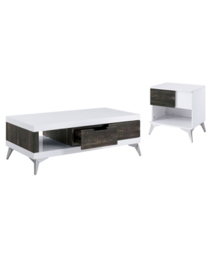 Shop Furniture Of America Tekonsha Multi-storage 2-piece Coffee Table Set In White