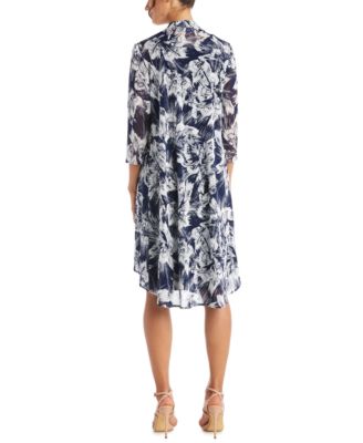 Necklace Dress & Printed Jacket