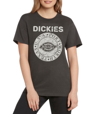 Dickies Boyfriend Distressed T-shirt In Charcoal