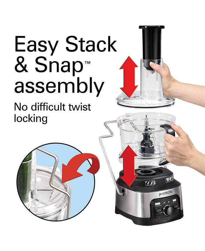 Hamilton Beach Professional Spiralizing Stack & Snap Food Processor