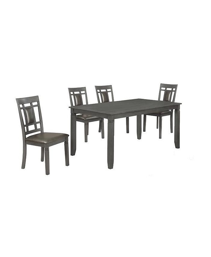 Macy's CLOSEOUT! Lake Norman 5PC Dining (Table + 4 Side Chairs