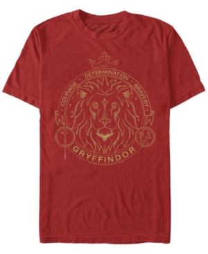 Fifth Sun Men's Gryffindor Symbol Short Sleeve Crew T-shirt In Red