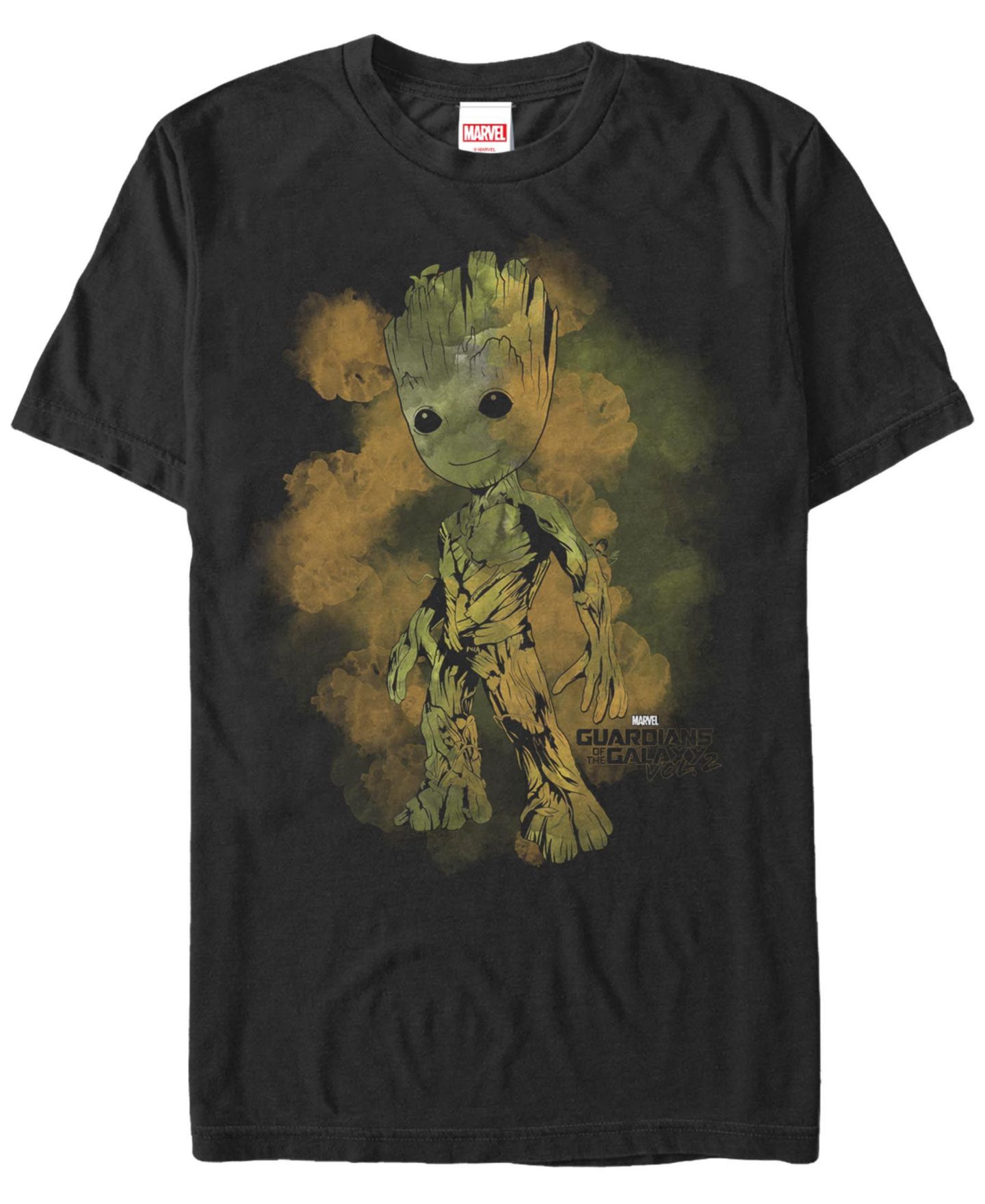 Мужская футболка Fifth Sun Watercolor Groot Short Sleeve Crew, цвет: Чёрный — фото 1