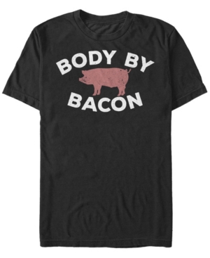 Fifth Sun Men's Bacon Body Short Sleeve Crew T-shirt In Black