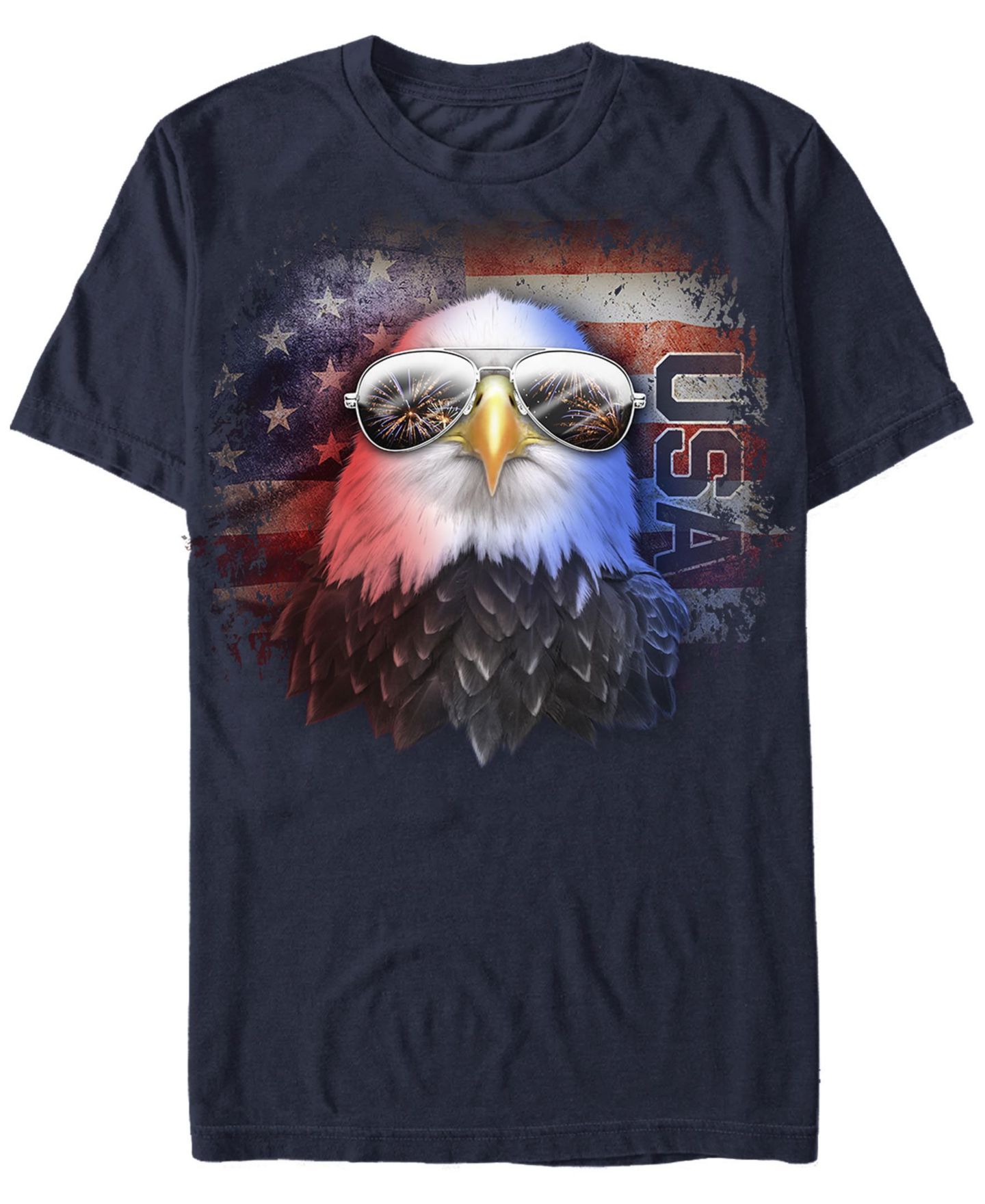 Мужская футболка Fifth Sun Rock Eagle Short Sleeve Crew, цвет: Тёмно-синий — фото 1