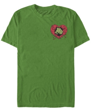 Shop Fifth Sun Men's Hulk Smash Heart Short Sleeve Crew T-shirt In Kelly