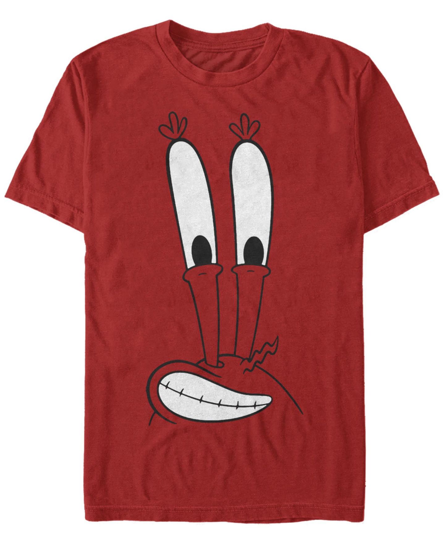 Мужская футболка Fifth Sun Mr. Krabs Big Face Short Sleeve Crew, цвет: Красный — фото 1