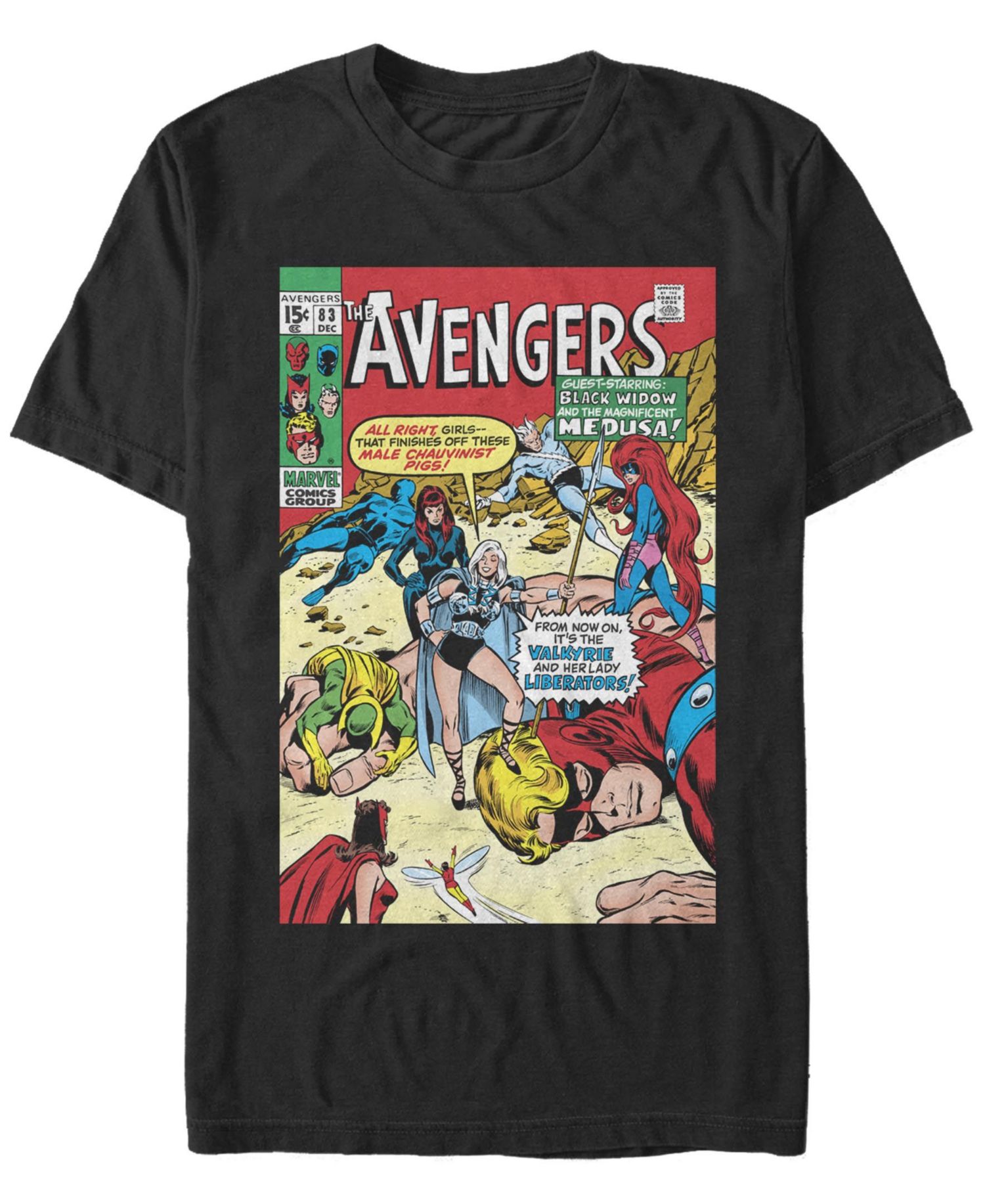 Men's Female Avengers Short Sleeve Crew T-shirt