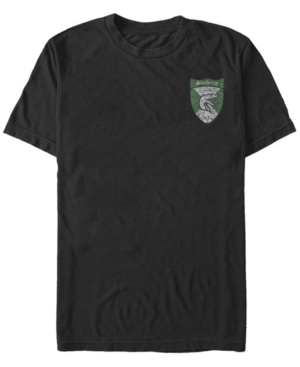 Fifth Sun Men's Slytherin Shield Short Sleeve Crew T-shirt In Black